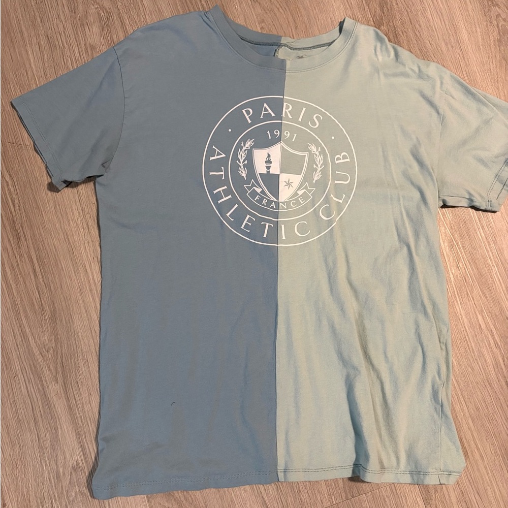 Hollister Two-Tone Blue Graphic Tee